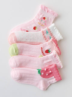مجموعة شرابات اطفالي 6 فلاور رابيت