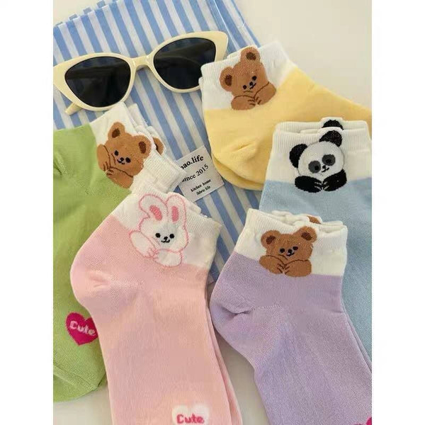 Women's 6 Pairs Bear