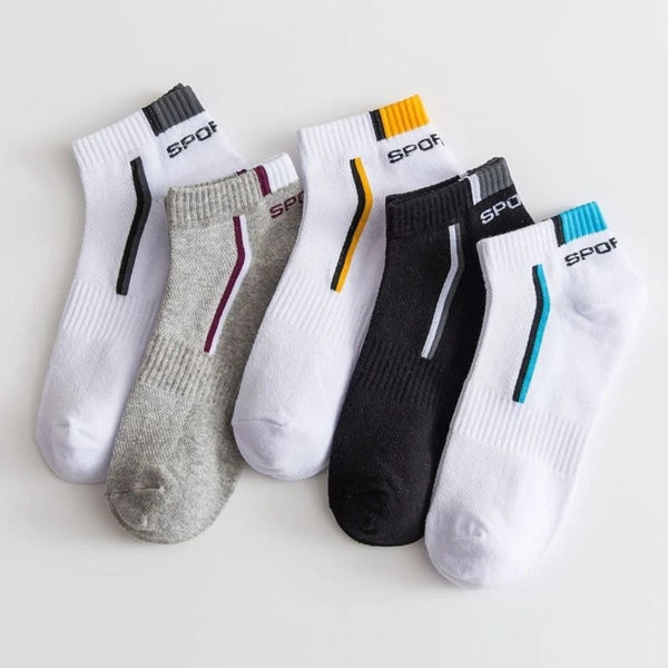 6 Pairs Men's Ankle Sports Socks