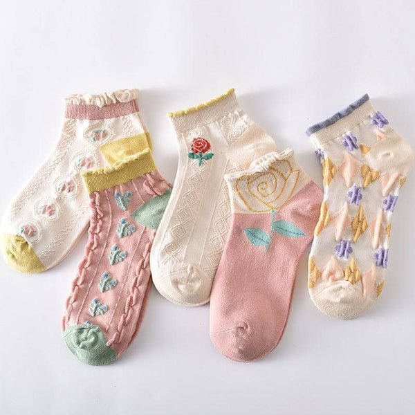 6 Pairs Ankle Socks Cashmere