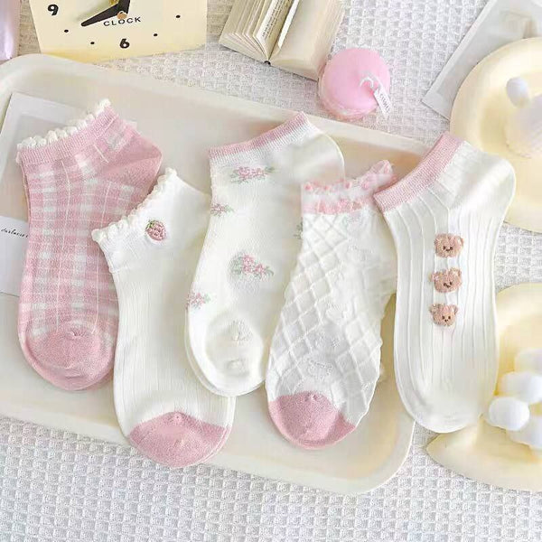 6 Pairs Women's Ankle Socks