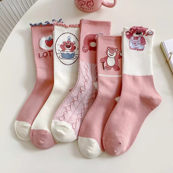 Women's knee-high socks, 6 pairs