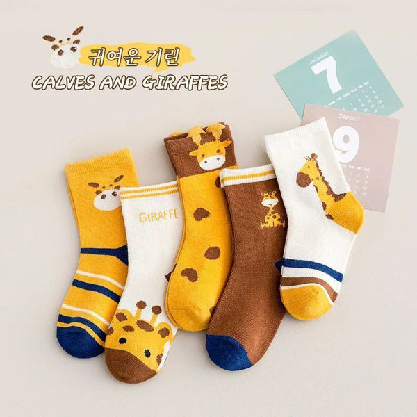 My children are six pairs of giraffes