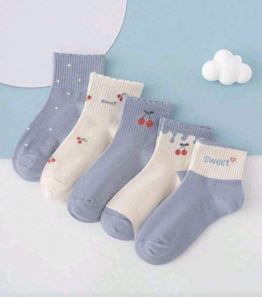 Cherry Socks 6 Pairs