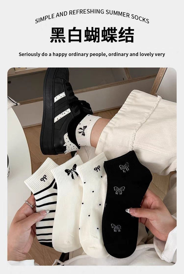 Women's Butterfly Socks, 6 pairs